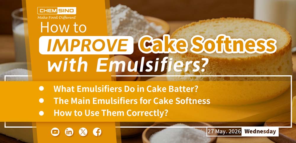 Mejore la suavidad del pastel con emulsionantes